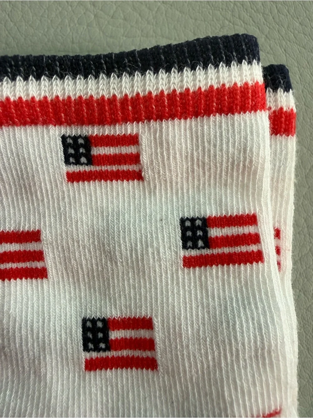 Janie and Jack American Flag Fourth of July Baby Socks 12-24M - 2 PAIRS - NEW